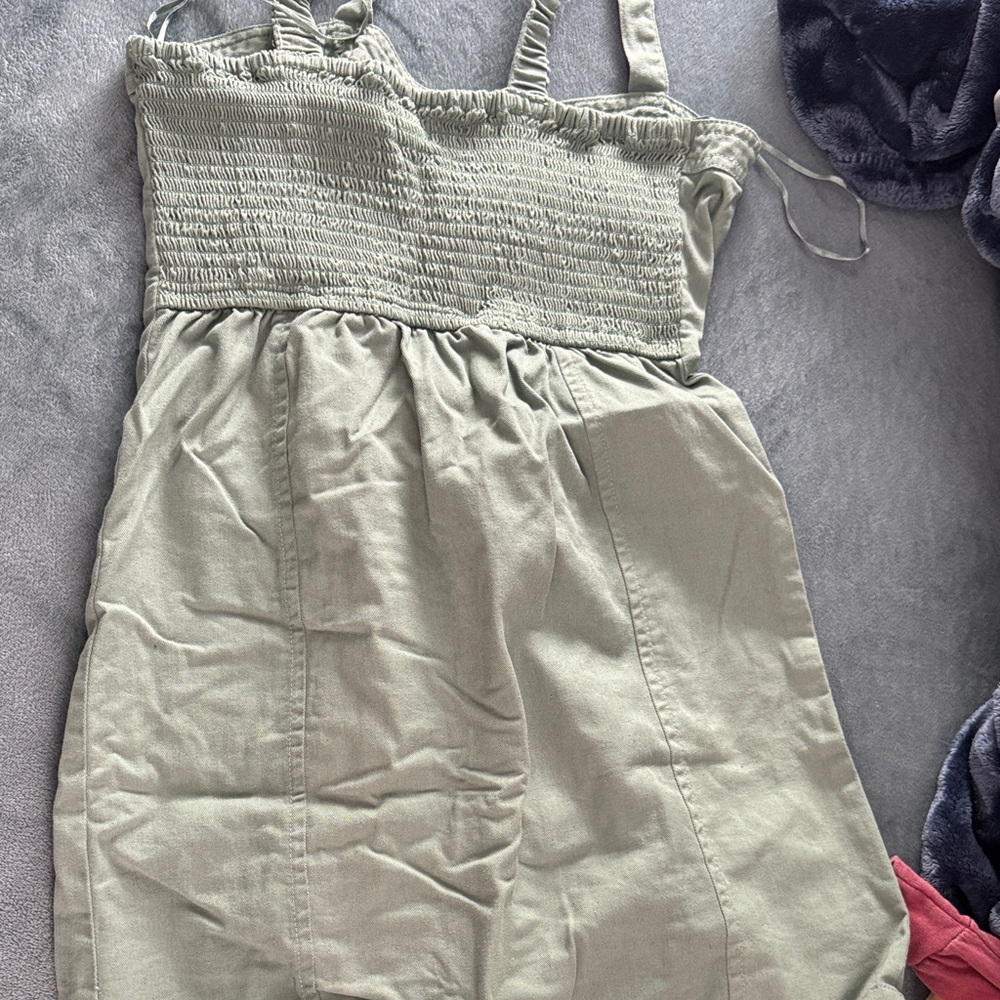 Chic Mint Button-Down Mini Dress - image 2